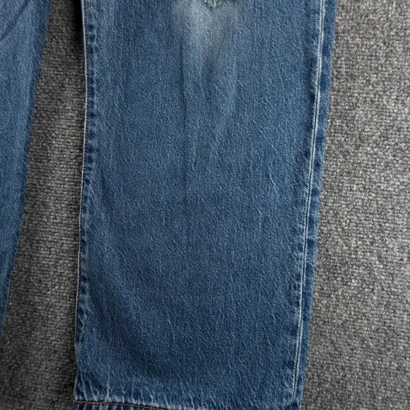 Levis Premium Ribcage Straight Ankle Denim Jeans Women Soft Cotton ACTL 30X27 - Picture 6 of 16